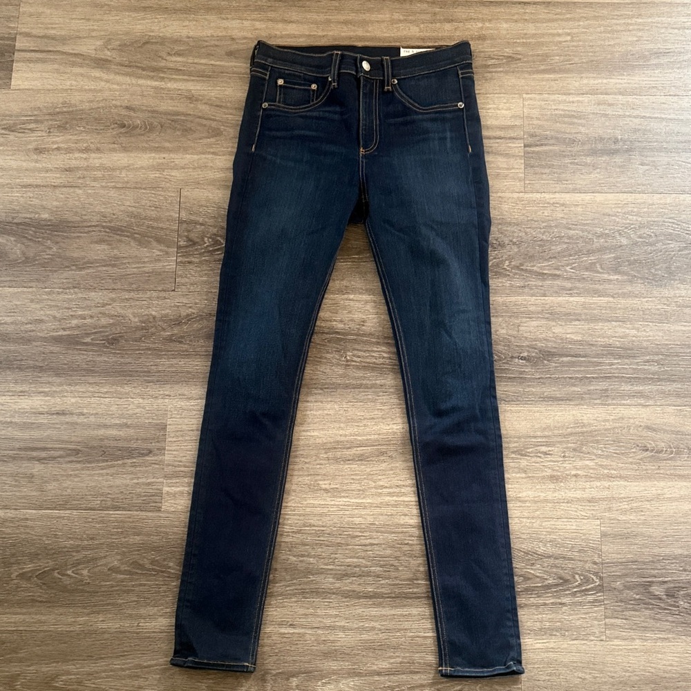 rag & bone Women's Deep Indigo Skinny Jeans Size 27 Bedford Mid rise